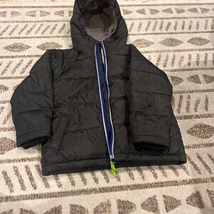 Kids Black Puffer Jacket